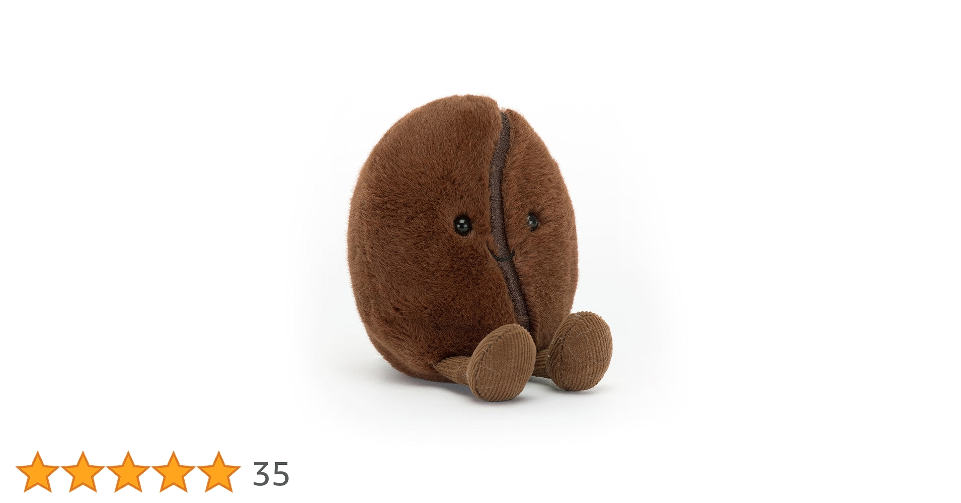 Amazon.co.jp: Jellycat アミューズブル コーヒー豆ぬいぐるみ 5インチ